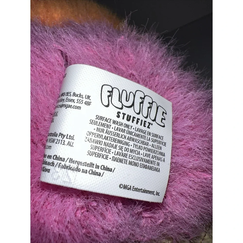 Fluffie Stuffiez Ice Cream Plush Purple Pink Orange Smile Stuffed Toy 11